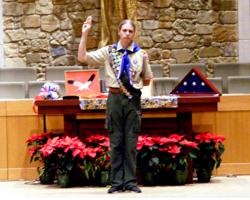 Alexander Sutton - Eagle Court of Honor - Jan 11, 2015